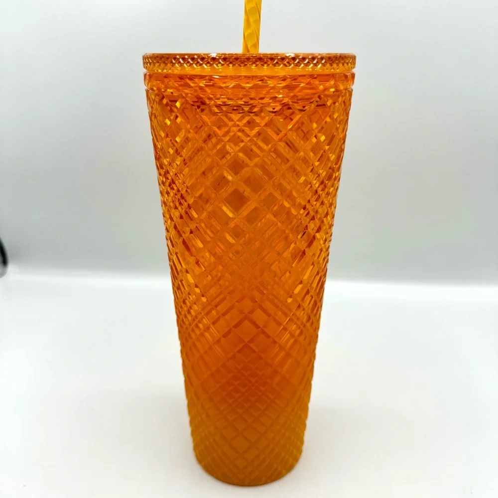 Starbucks Orange Mango Ombre Jeweled Venti Tumbler Cold Cup 24 oz